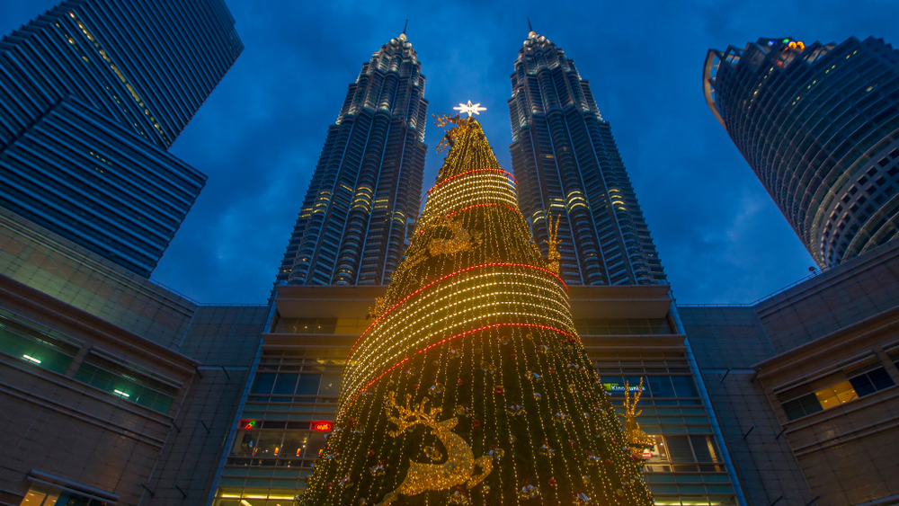 Christmas in Malaysia KLCC backdrop 2